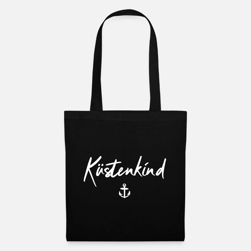 Küstenkind - Stoffbeutel - Schwarz