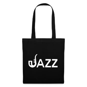 Jazz Saxophone Musical Instrument - Tote Bag - black - Front