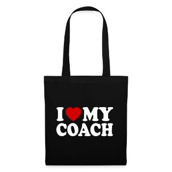 I love my coach - Sac en tissu - noir - Devant