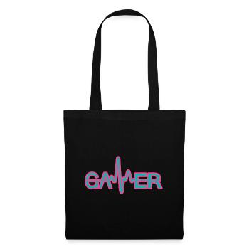 gamer - Stoffbeutel - Schwarz - Vorne