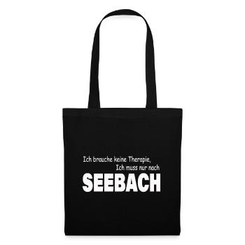 Therapie SEEBACH - Stoffbeutel - Schwarz - Vorne