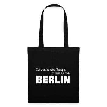 Therapie Berlin - Stoffbeutel - Schwarz - Vorne
