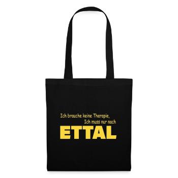 Therapie ETTAL - Stoffbeutel - Schwarz - Vorne