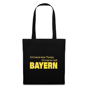 Therapie BAYERN - Stoffbeutel - Schwarz - Vorne
