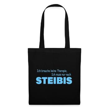 Therapie STEIBIS - Stoffbeutel - Schwarz - Vorne