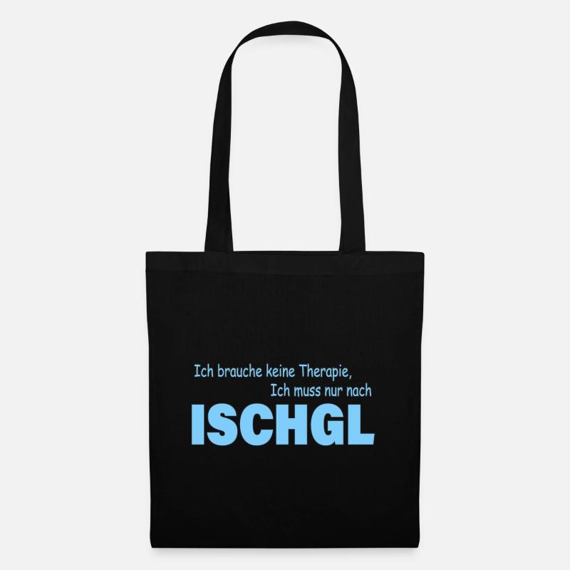 Therapie ISCHGL - Stoffbeutel - Schwarz