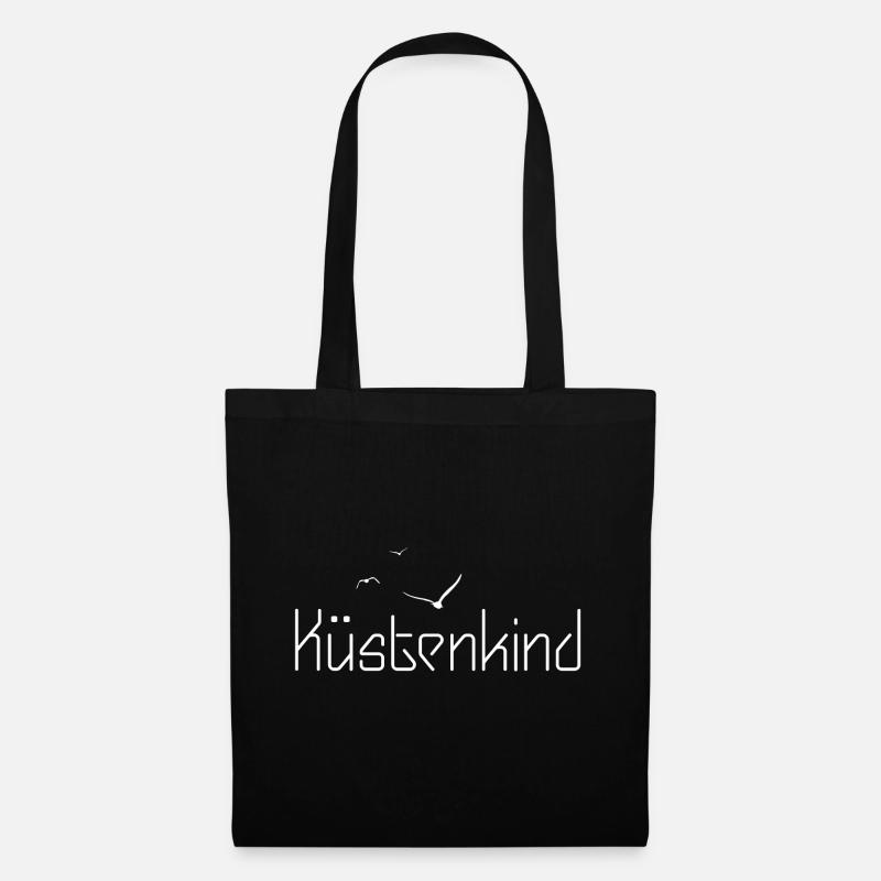 Küstenkind - Stoffbeutel - Schwarz