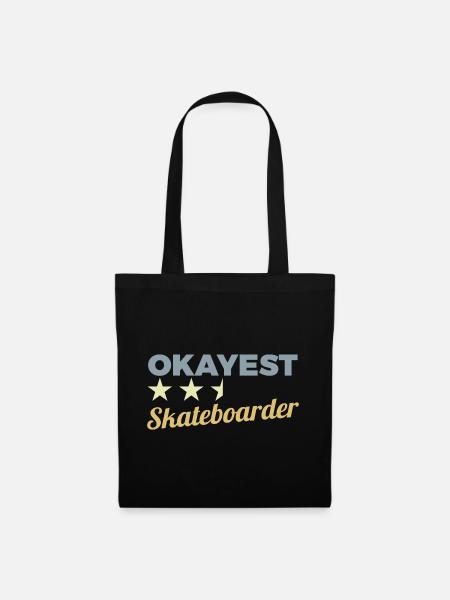 Okayester Skateboarder - Stoffbeutel - Schwarz