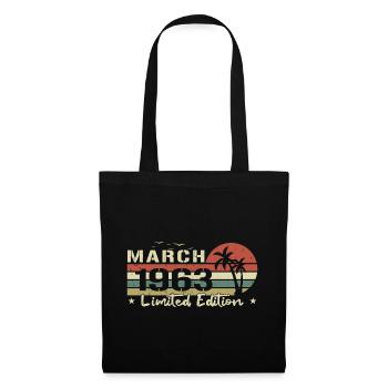 March 61st Anniversary Vintage Born 1963 Vibe - Tote Bag - black - Front