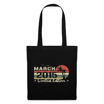 March 9th Anniversary Vintage Born 2015 Vibe - Tote Bag - black - Front