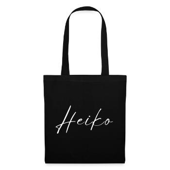 Heiko Name T-Shirt Geschenk Für Männer - Stoffbeutel - Schwarz - Vorne