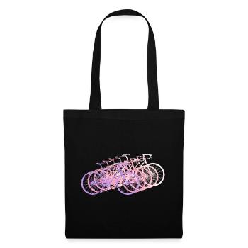 Bicycle Road Bike Vintage Retro Grunge - Tote Bag - black - Front