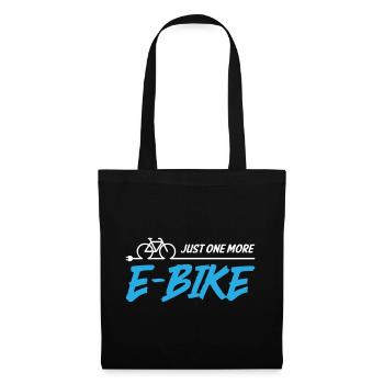 Just One More E Bike - Stoffbeutel - Schwarz - Vorne