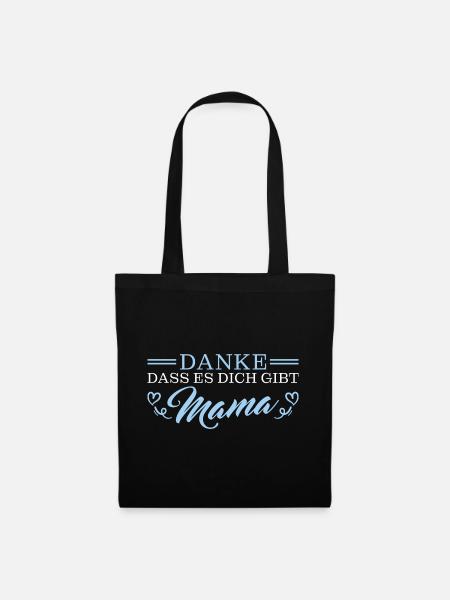 Beste Mama Dankeschön Muttertag - Stoffbeutel - Schwarz