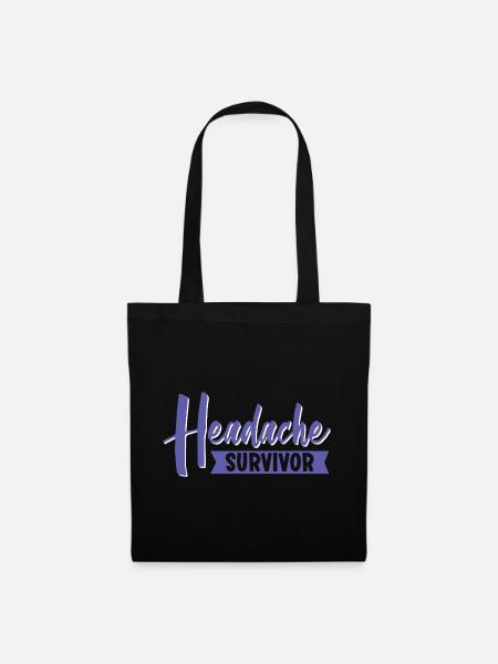Headache Survivor - Stoffbeutel - Schwarz