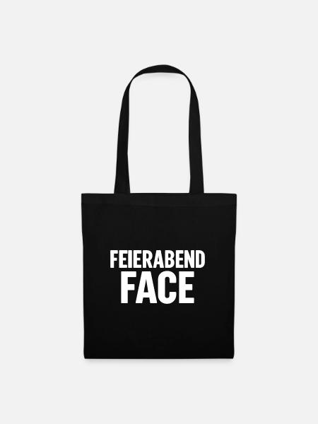 FEIERABEND FACE - Stoffbeutel - Schwarz