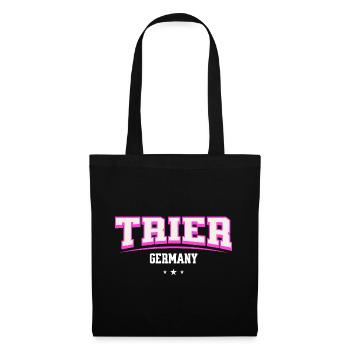 Trier Germany Retro Lettering - Tote Bag - black - Front