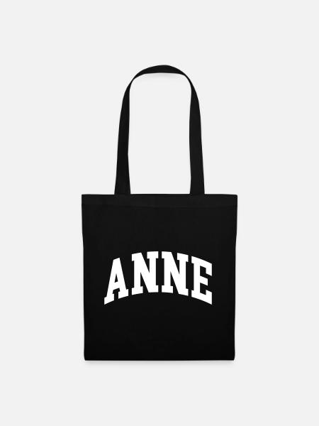 Anne - Stoffbeutel - Schwarz