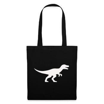Raptor T Rex Silhouette - Sac en tissu - noir - Devant
