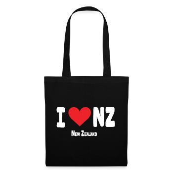 I Love NZ New Zealand - Tote Bag - black - Front
