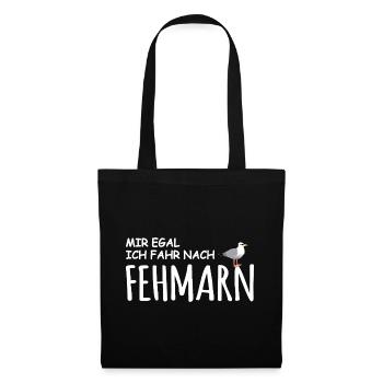 Fehmarn Liebe - Stoffbeutel - Schwarz - Vorne