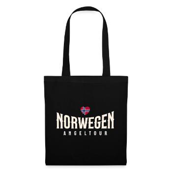 Voyage de pêche en Norvège - Sac en tissu - noir - Devant