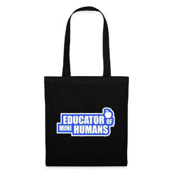 Educator Of Little Humans Teacher Funny Kids - Tote Bag - black - Front