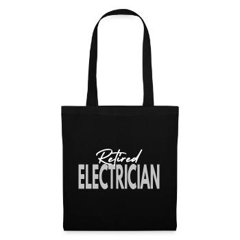 Électricien à la retraite - Sac en tissu - noir - Devant