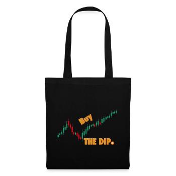 Acheter le Dip Trading Actions Bitcoin Crypto BTC - Sac en tissu - noir - Devant