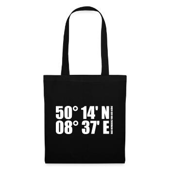 Bad Homburg in front of the altitude Coordinates - Tote Bag - black - Front