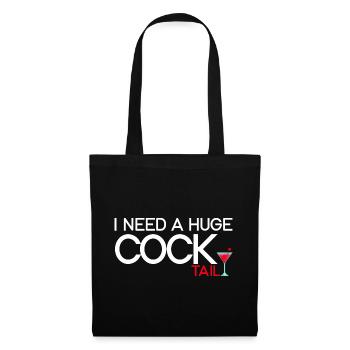 J’ai besoin d’un énorme cocktail 2 - Sac en tissu - noir - Devant