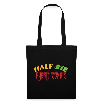 Half-Bie Hybrid Zombie - Half Zombie Half Human. - Tote Bag - black - Front