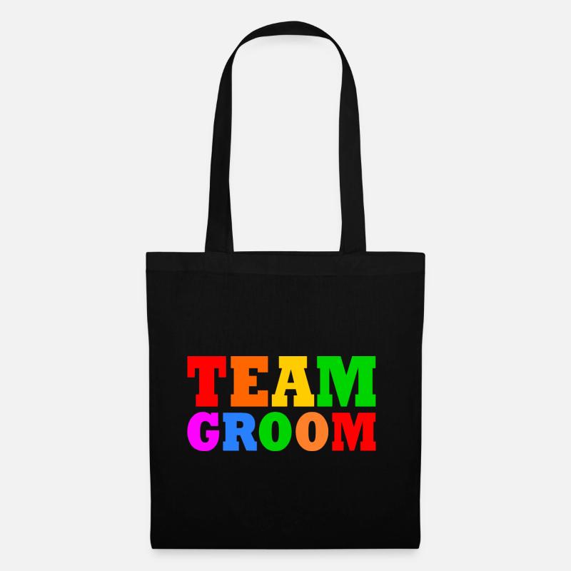 Team groom - Stoffbeutel - Schwarz