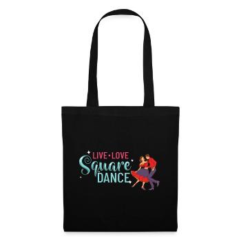 Square Dance Music Caller Folk Dance Dancer Usa - Tote Bag - black - Front