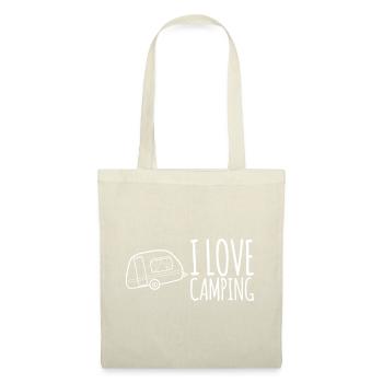 I Love Camping - Stoffbeutel - Natur - Vorne