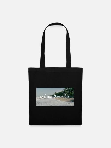 welcome to paradise | Paradise | Strand - Stoffbeutel - Schwarz