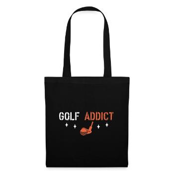 Golf addict - Tote Bag - black - Front