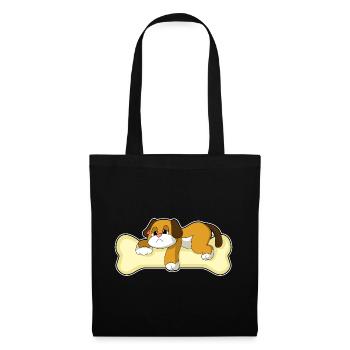 Os de chien - Sac en tissu - noir - Devant