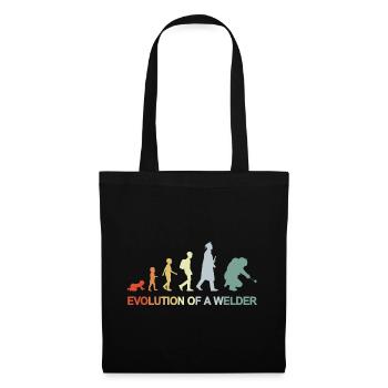 Vintage Welding Evolution - Tote Bag - black - Front
