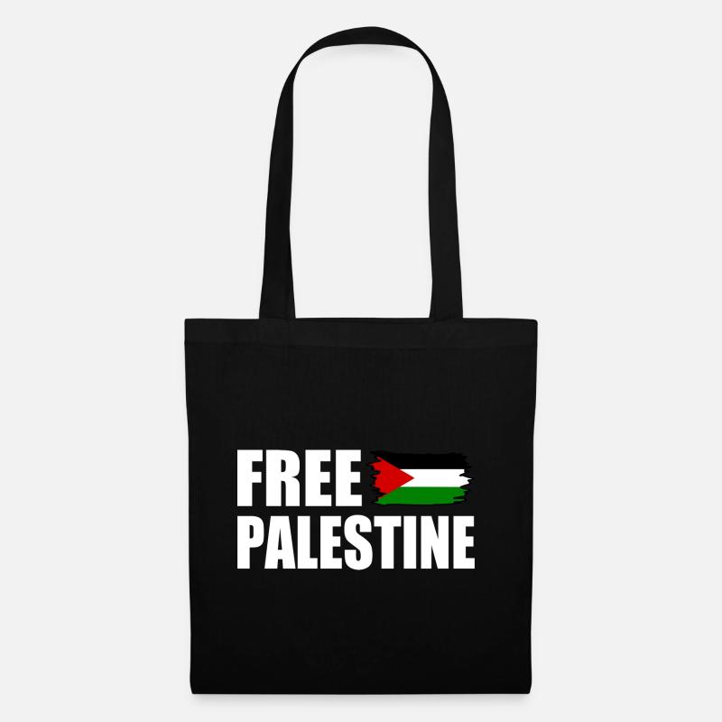Free palestine - Stoffbeutel - Schwarz
