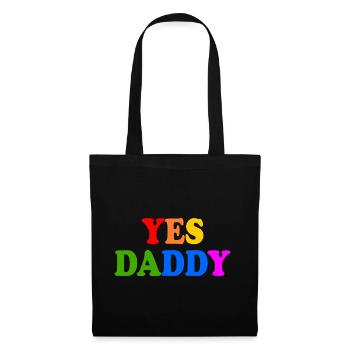 Yes daddy - Tote Bag - black - Front