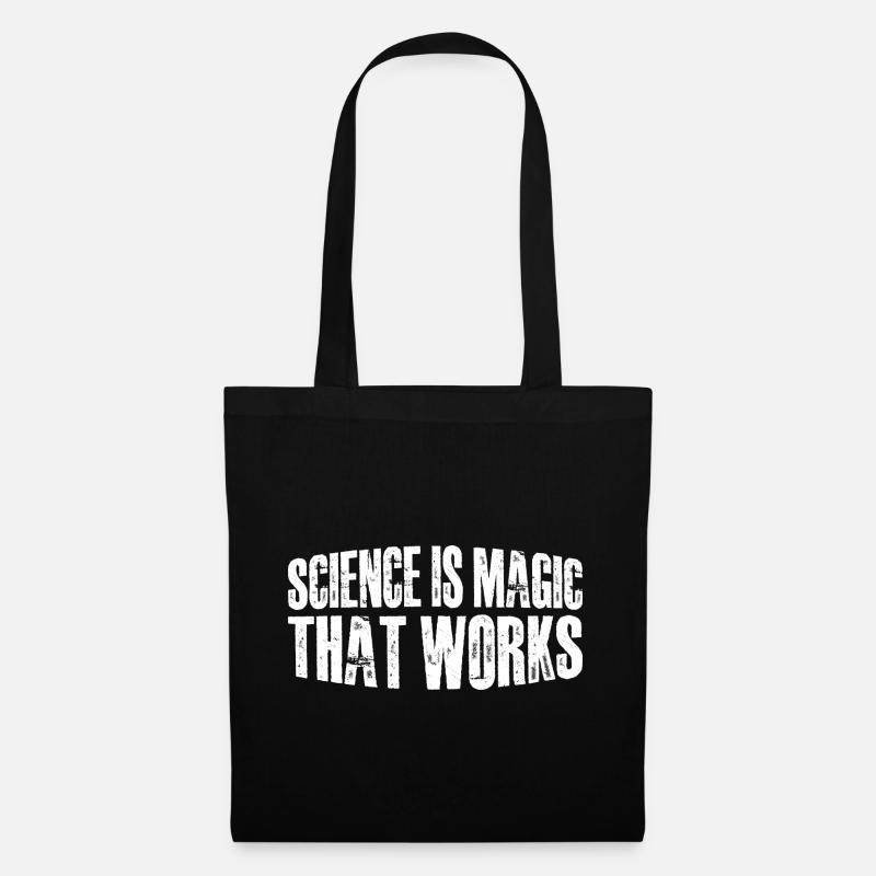 Science Is Magic That Works 15 - Stoffbeutel - Schwarz