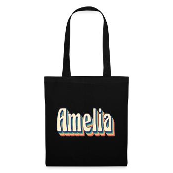 Amelia t-shirt retro vintage t-shirt gift idea - Tote Bag - black - Front