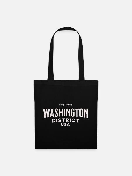 Washington district USA - Sac en tissu - noir
