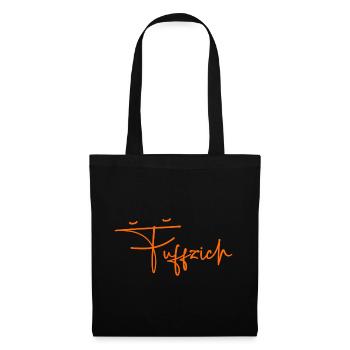 Fuffzich 50. Geburtstag Geschenk Geschenkidee 1976 - Stoffbeutel - Schwarz - Vorne
