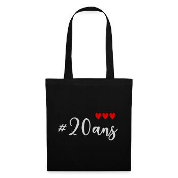 20. 20th ANNIVERSARY. 20 YEARS ANNIVERSARY. 20 YEARS. - Tote Bag - black - Front