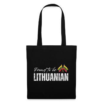 Lithuanian pride, Lithuanian patriot - Tote Bag - black - Front