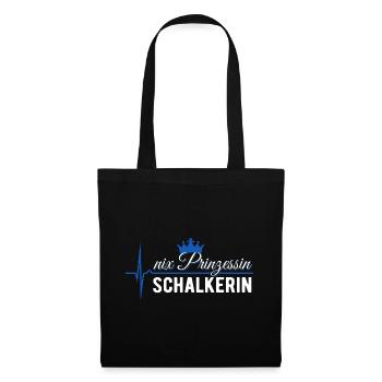 Nix Prinzessin - Schalkerin - ECG Pulse Gift - Tote Bag - black - Front
