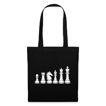 Ornamental Chess Knight – Design - Tote Bag - black - Front