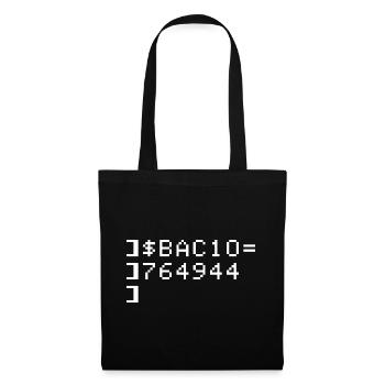 Bacio BAC10 8-Bit Esadecimal Code Nerd Pixel Art - Tote Bag - black - Front